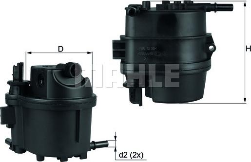 MAHLE KL 779 - Паливний фільтр autozip.com.ua