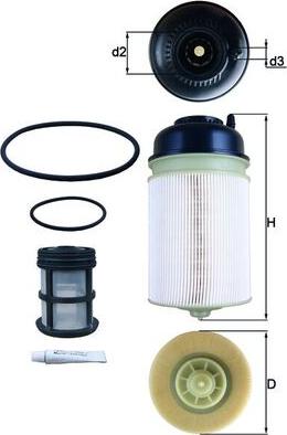 MAHLE KX 400KIT - Паливний фільтр autozip.com.ua