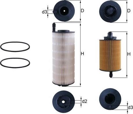 MAHLE KX 645KIT - Паливний фільтр autozip.com.ua