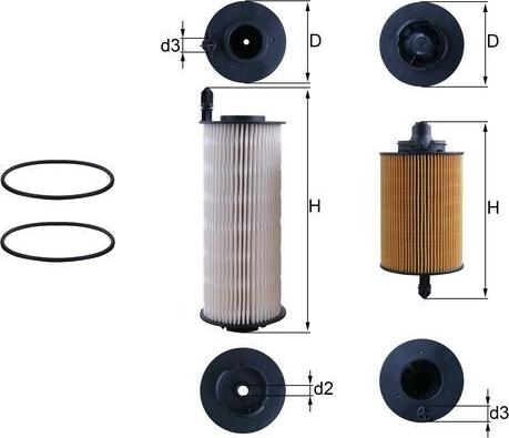 MAHLE KX 646KIT - Паливний фільтр autozip.com.ua