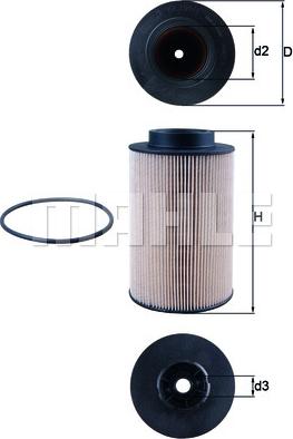 MAHLE KX 191/1D - Паливний фільтр autozip.com.ua