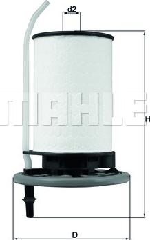 MAHLE KX 398 - Паливний фільтр autozip.com.ua