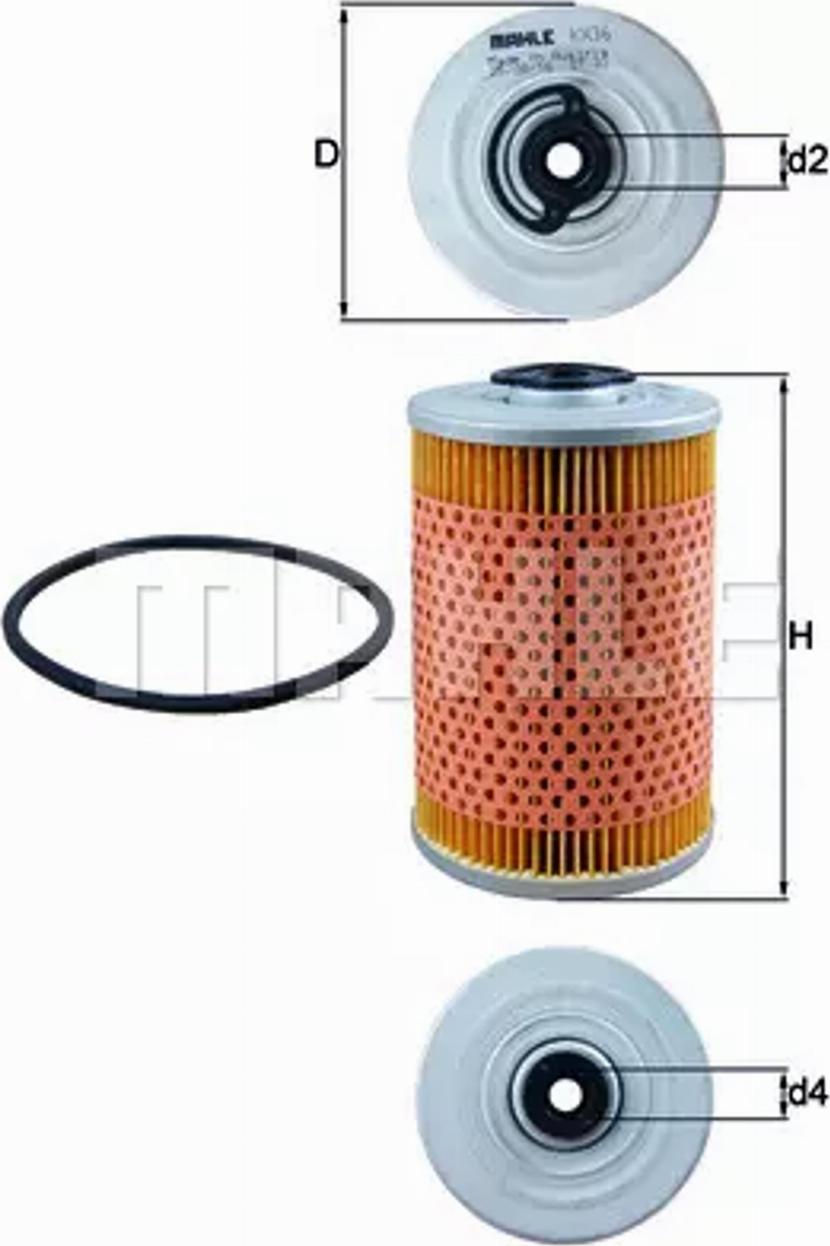 MAHLE KX 36D - Паливний фільтр autozip.com.ua