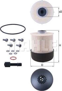 MAHLE KX 338/26D - Паливний фільтр autozip.com.ua