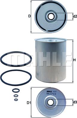 MAHLE KX 24D - Паливний фільтр autozip.com.ua