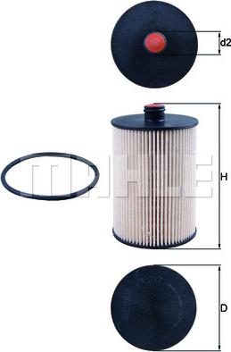 MAHLE KX 217D - Паливний фільтр autozip.com.ua