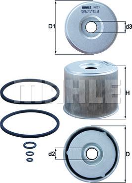 MAHLE KX 23 - Паливний фільтр autozip.com.ua