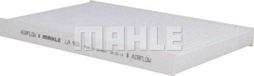 MAHLE LA 910 - Фільтр, повітря у внутрішній простір autozip.com.ua