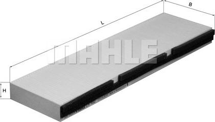 MAHLE LA 492 - Фільтр, повітря у внутрішній простір autozip.com.ua