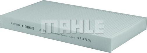 MAHLE LA 56 - Фільтр, повітря у внутрішній простір autozip.com.ua