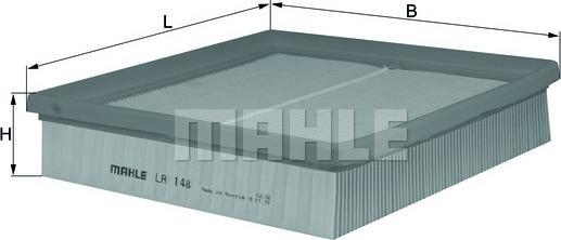 MAHLE LA 148 - Фільтр, повітря у внутрішній простір autozip.com.ua