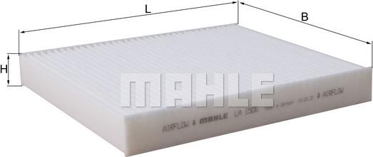 MAHLE LA 1506 - Фільтр, повітря у внутрішній простір autozip.com.ua