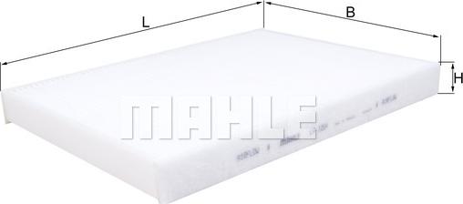 MAHLE LA 1294 - Фільтр, повітря у внутрішній простір autozip.com.ua
