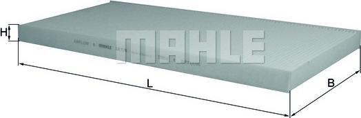 MAHLE LA 170 - Фільтр, повітря у внутрішній простір autozip.com.ua