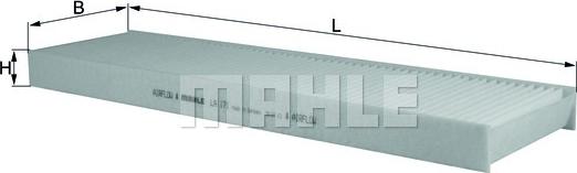 MAHLE LA 171 - Фільтр, повітря у внутрішній простір autozip.com.ua
