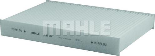 MAHLE LA 87 - Фільтр, повітря у внутрішній простір autozip.com.ua