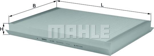 MAHLE LA 307 - Фільтр, повітря у внутрішній простір autozip.com.ua