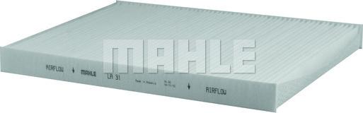 MAHLE LA 31 - Фільтр, повітря у внутрішній простір autozip.com.ua