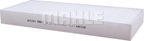 MAHLE LA 279 - Фільтр, повітря у внутрішній простір autozip.com.ua