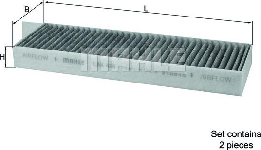 MAHLE LAK 428/S - Фільтр, повітря у внутрішній простір autozip.com.ua