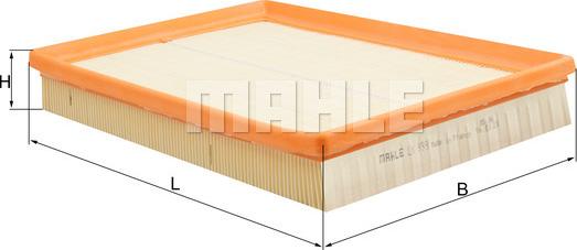 MAHLE LX 999 - Повітряний фільтр autozip.com.ua