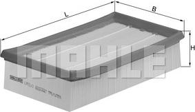 MAHLE LX 933/3 - Повітряний фільтр autozip.com.ua