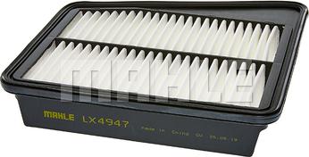 MAHLE LX 4947 - Повітряний фільтр autozip.com.ua