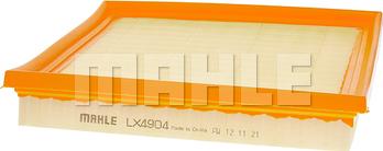 MAHLE LX 4904 - Повітряний фільтр autozip.com.ua