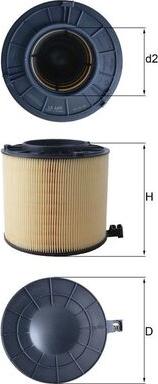 MAHLE LX 4406 - Повітряний фільтр autozip.com.ua
