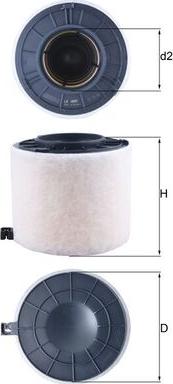 MAHLE LX 4410 - Повітряний фільтр autozip.com.ua