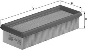 MAHLE LX 454 - Повітряний фільтр autozip.com.ua