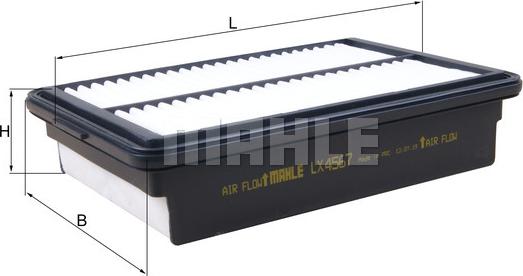 MAHLE LX 4567 - Повітряний фільтр autozip.com.ua