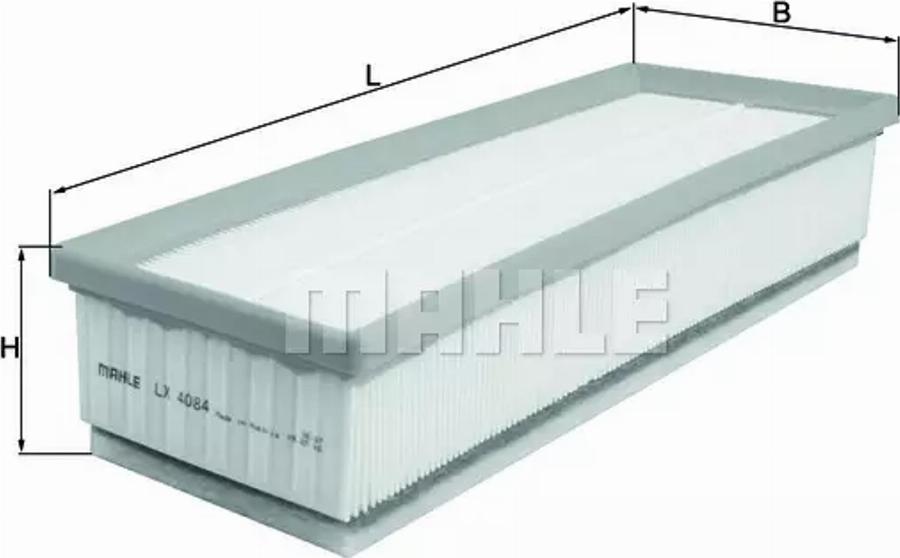 MAHLE LX 4084 - Повітряний фільтр autozip.com.ua