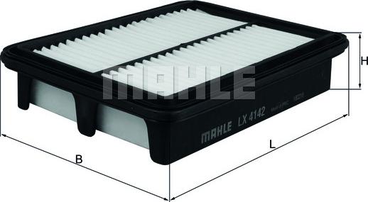 MAHLE LX 4142 - Повітряний фільтр autozip.com.ua