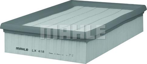 MAHLE LX 418 - Повітряний фільтр autozip.com.ua