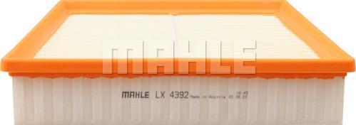 MAHLE LX 4392 - Повітряний фільтр autozip.com.ua