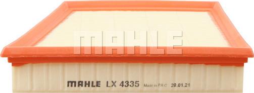 MAHLE LX 4335 - Повітряний фільтр autozip.com.ua