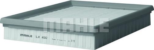 MAHLE LX 432 - Повітряний фільтр autozip.com.ua
