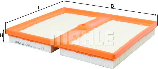 MAHLE LX 4246 - Повітряний фільтр autozip.com.ua