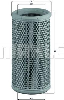MAHLE LX 425 - Повітряний фільтр autozip.com.ua