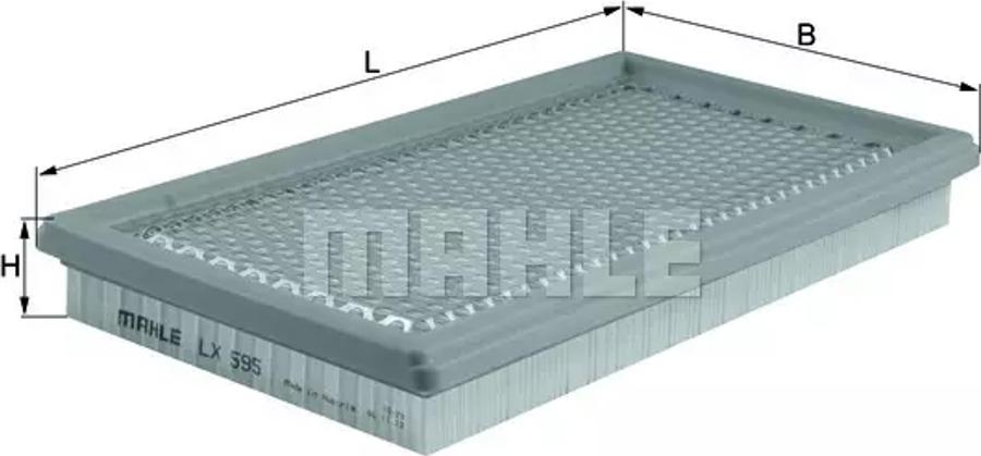 MAHLE LX 595 - Повітряний фільтр autozip.com.ua