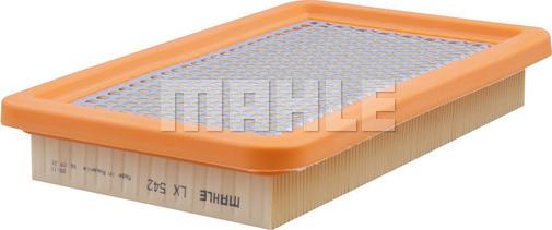 MAHLE LX 542 - Повітряний фільтр autozip.com.ua