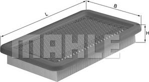 MAHLE LX 542 - Повітряний фільтр autozip.com.ua