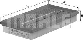 MAHLE LX 557 - Повітряний фільтр autozip.com.ua
