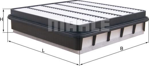 MAHLE LX 5055 - Повітряний фільтр autozip.com.ua