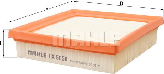 MAHLE LX 5056 - Повітряний фільтр autozip.com.ua