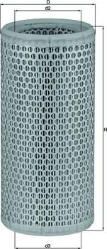 MAHLE LX 502 - Повітряний фільтр autozip.com.ua