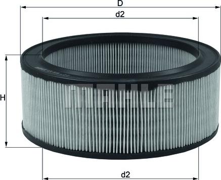 MAHLE LX 516 - Повітряний фільтр autozip.com.ua