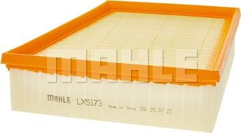 MAHLE LX 5173 - Повітряний фільтр autozip.com.ua