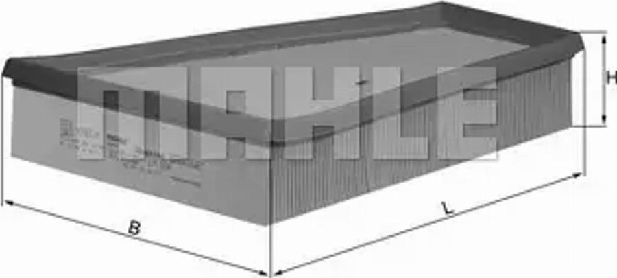 MAHLE LX 694 - Повітряний фільтр autozip.com.ua